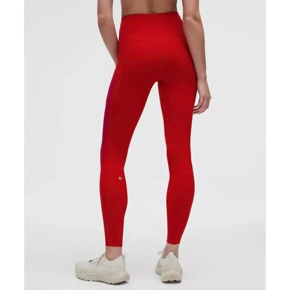 Lululemon Swift Speed High Rise Tight 28" Dark Red Size 20 Luxtreme™ Fabric - Picture 4 of 4